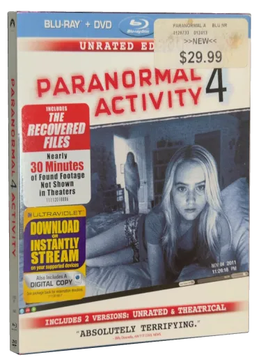 Paranormal Activity 4 Blu-ray, Paramount Home Video