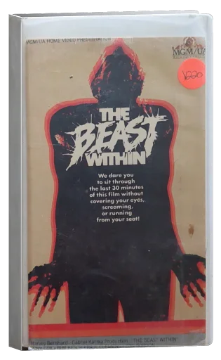 The Beast Within VHS, MGM/UA Home Video