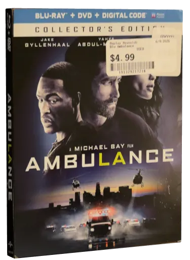 Ambulance Blu-ray, Universal Studios Home Video