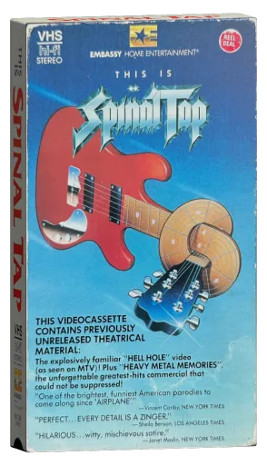This Is Spinal Tap VHS, Embassy Home Entertainment