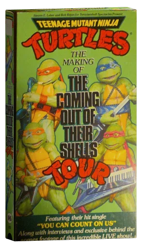 Teenage Mutant Ninja Turtles: The Making of The Coming Out of Their Shells Tour VHS, GoodTimes Home Video