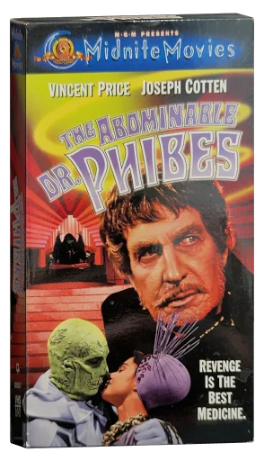 The Abominable Dr. Phibes VHS, MGM Home Entertainment