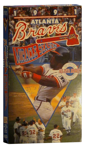 Atlanta Braves Miracle Season VHS cover