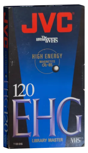 JVC T-120 EHG High Energy Magnetite VHS cover