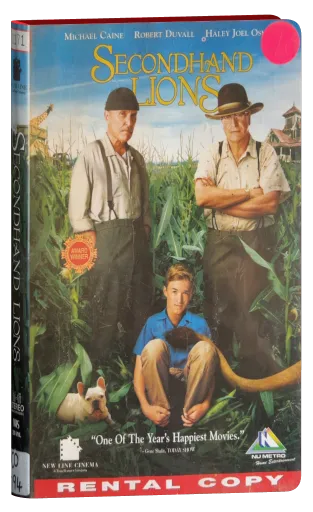 Secondhand Lions VHS, New Line Home Entertainment