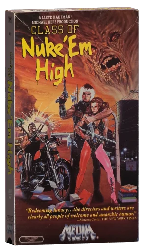 Class of Nuke 'Em High VHS, Media Home Entertainment