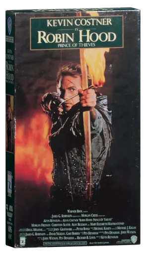 Robin Hood: Prince of Thieves VHS, Warner Home Video