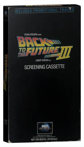 Back to the Future Part III VHS, MCA Universal Home Video