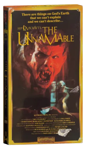The Unnamable VHS cover