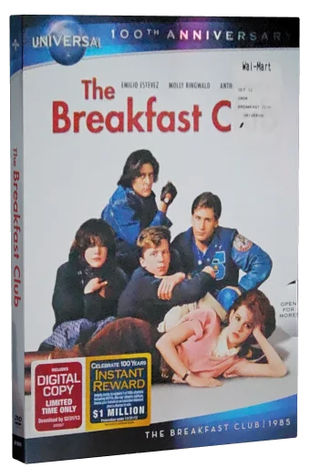 The Breakfast Club DVD, Universal Studios Home Video