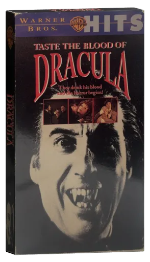 Taste the Blood of Dracula VHS, Warner Bros. Pictures