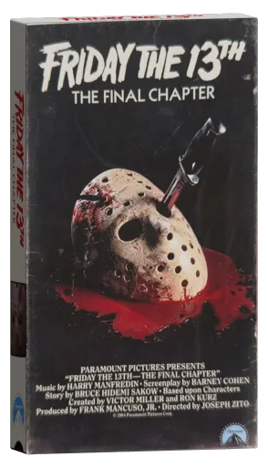 Friday the 13th: The Final Chapter VHS, Paramount Pictures