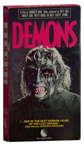 Demons VHS, New World Video