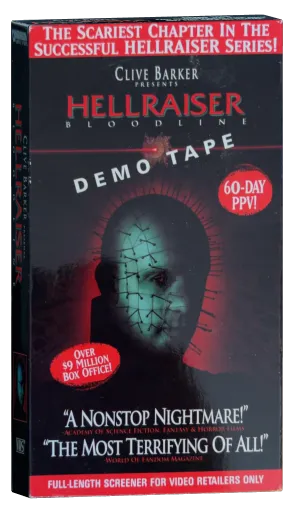 Hellraiser: Bloodline VHS, Dimension Home Video