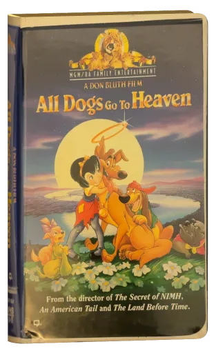 All Dogs Go to Heaven VHS, MGM/UA Home Video