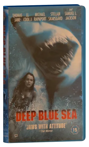 Deep Blue Sea VHS, Warner Home Video
