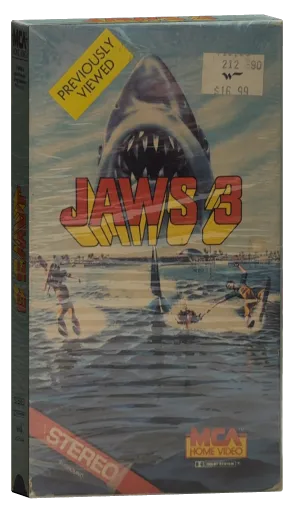Jaws 3-D VHS, MCA Home Video