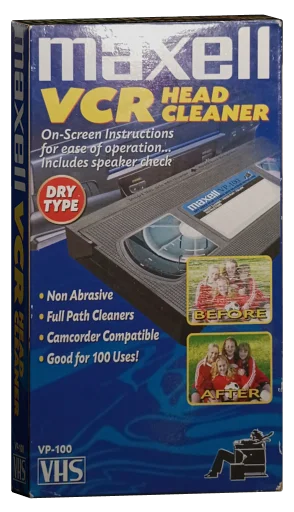 Maxell VCR Head Cleaner (VP-100 Dry Type) VHS, Maxell