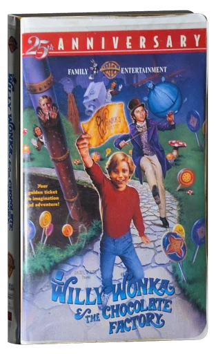 Willy Wonka & the Chocolate Factory VHS, Warner Home Video