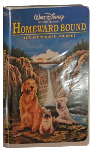 Homeward Bound: The Incredible Journey VHS, Walt Disney Home Video