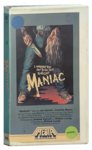 Maniac VHS, Media Home Entertainment