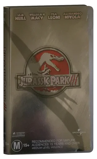 Jurassic Park III VHS, Universal Pictures