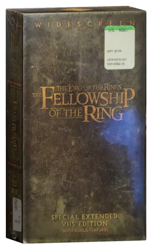 The Lord of the Rings: The Fellowship of the Ring VHS, New Line Home Entertainment