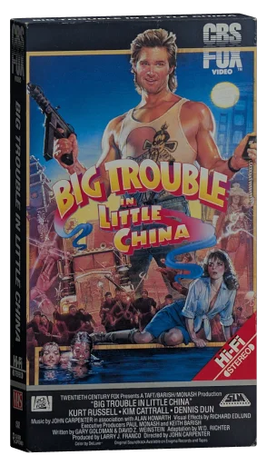 Big Trouble in Little China VHS, CBS/FOX Video