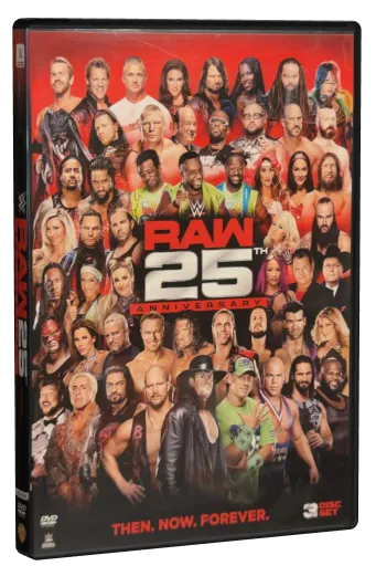WWE Raw 25th Anniversary DVD cover
