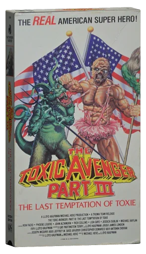 The Toxic Avenger Part III: The Last Temptation of Toxie VHS, Vestron Video