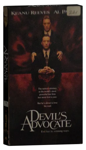 The Devil's Advocate VHS, Warner Home Video