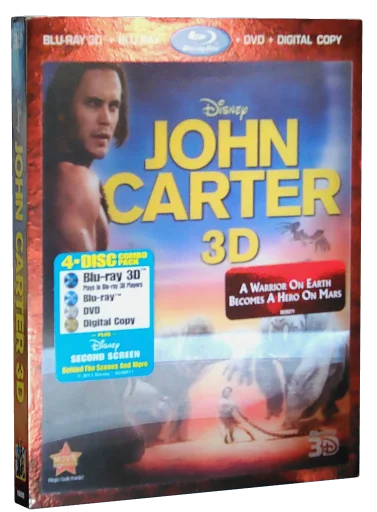 John Carter Blu-ray cover