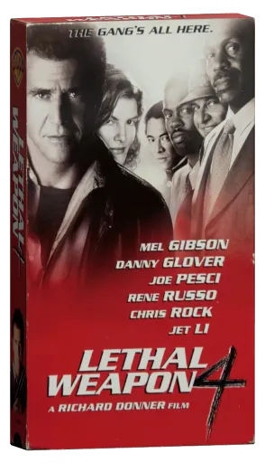 Lethal Weapon 4 VHS, Warner Home Video
