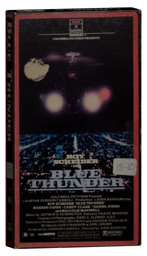 Blue Thunder VHS, RCA/Columbia Pictures Home Video