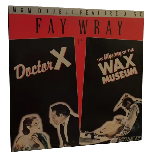 Fay Wray in Doctor X / The Mystery of the Wax Museum Laserdisc cover