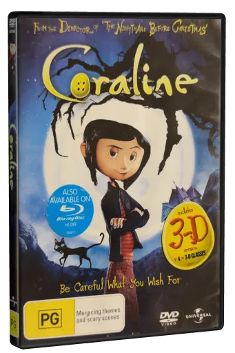 Coraline DVD, Universal Studios Home Video