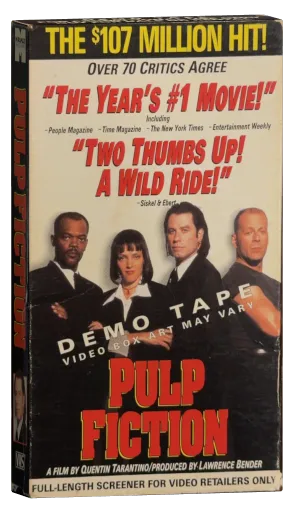 Pulp Fiction VHS, Miramax Home Entertainment