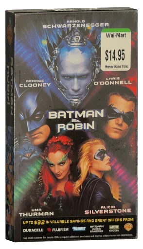 Batman & Robin VHS, Warner Home Video