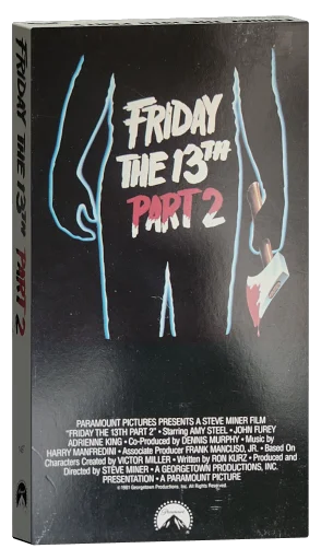 Friday the 13th Part 2 VHS, Paramount Home Video