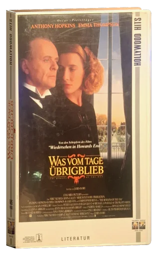 Was vom Tage übrigblieb VHS cover