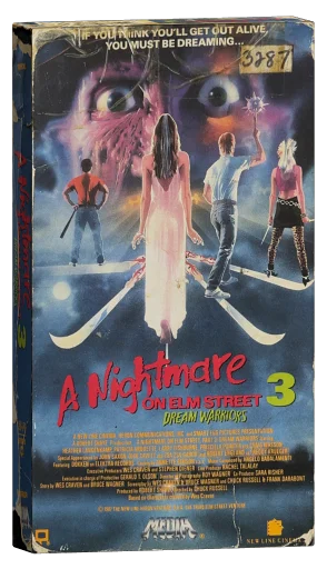 A Nightmare on Elm Street 3: Dream Warriors VHS, Media Home Entertainment