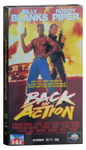 Back in Action VHS, MCA Home Video