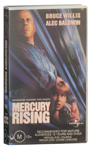 Mercury Rising VHS, CIC Video