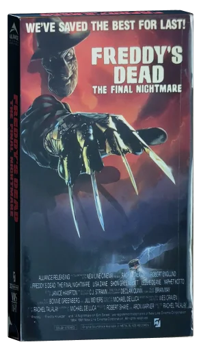 Freddy's Dead: The Final Nightmare VHS, Alliance Releasing Home Video