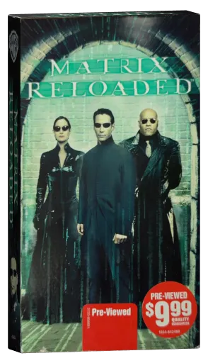 The Matrix Reloaded VHS, Warner Home Video