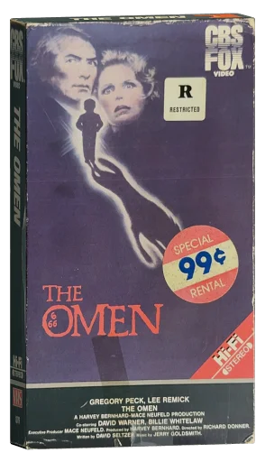The Omen VHS, CBS/FOX Video