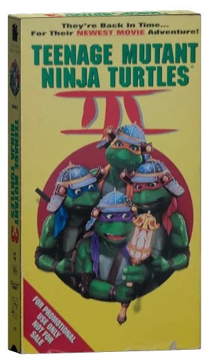 Teenage Mutant Ninja Turtles III VHS, New Line Home Entertainment