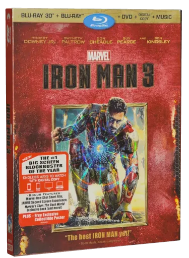 Iron Man 3 Blu-ray, Buena Vista Home Entertainment