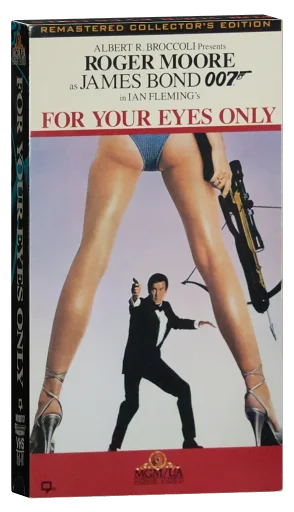 For Your Eyes Only VHS, MGM/UA Home Video