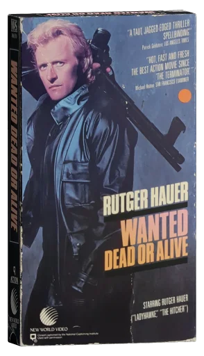 Wanted: Dead or Alive VHS, New World Video
